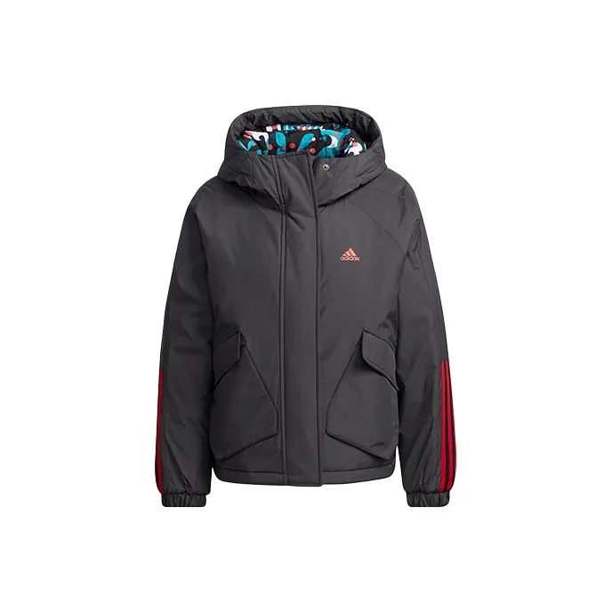 Adidas Пуховая куртка Зимняя Женская Черная