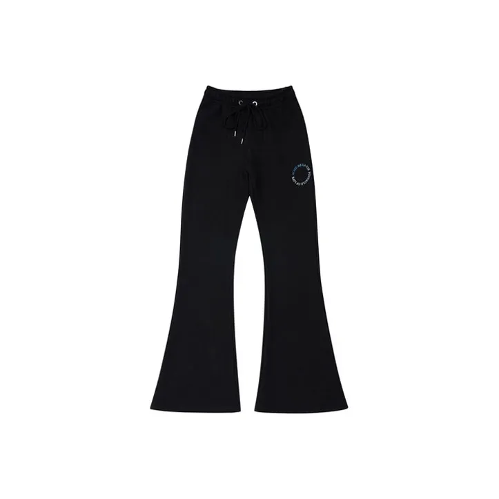 Acme De La Vie ADLV Брюки-клеш Умеренный Тренировочные брюки Унисекс Женские Черный