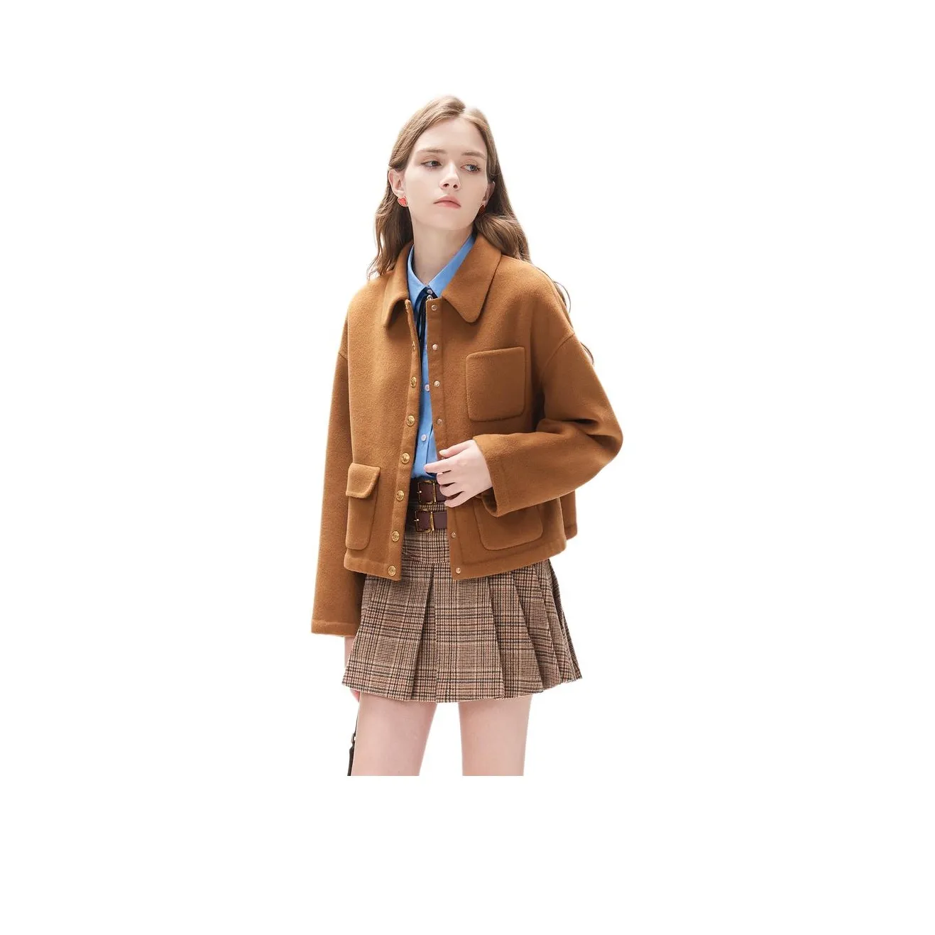 JORYAweekend Пальто Женское Кофейного цвета