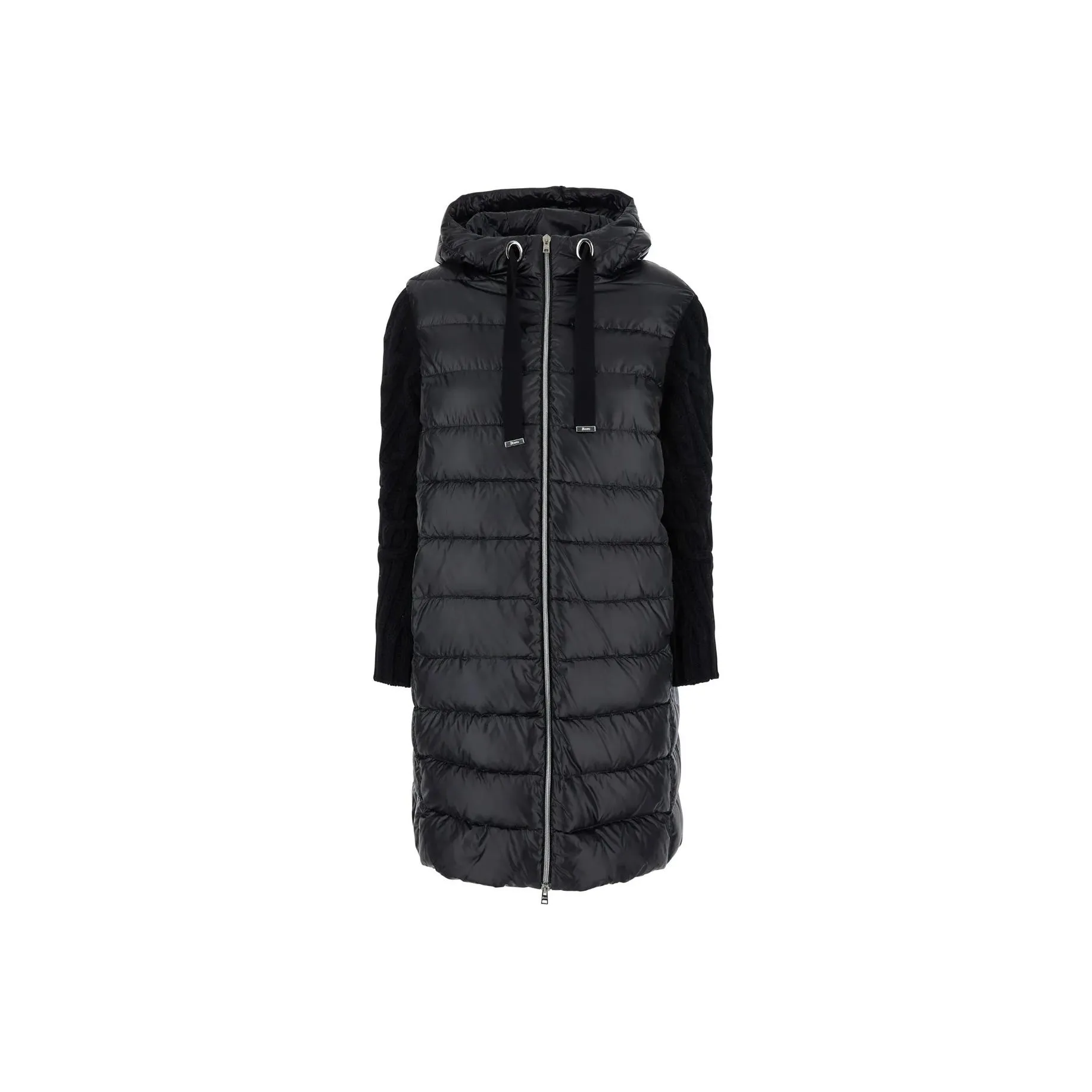 HERNO Zip Up Straight Hem Hooded Jacket
