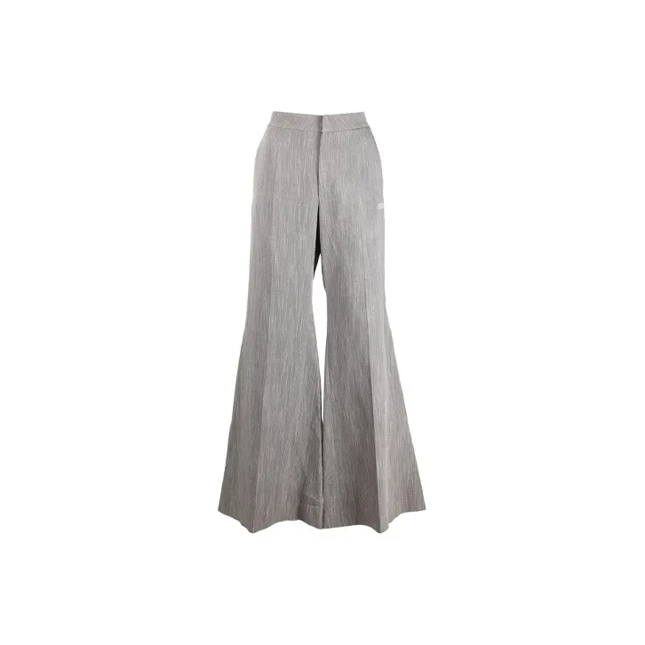 OFF WHITE Tie detail Draped Wide leg Trousers
