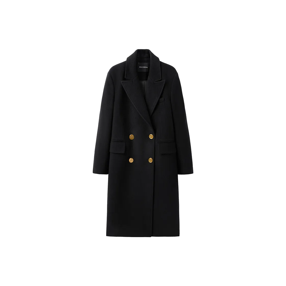 PEACEBIRD Черное Женское Пальто