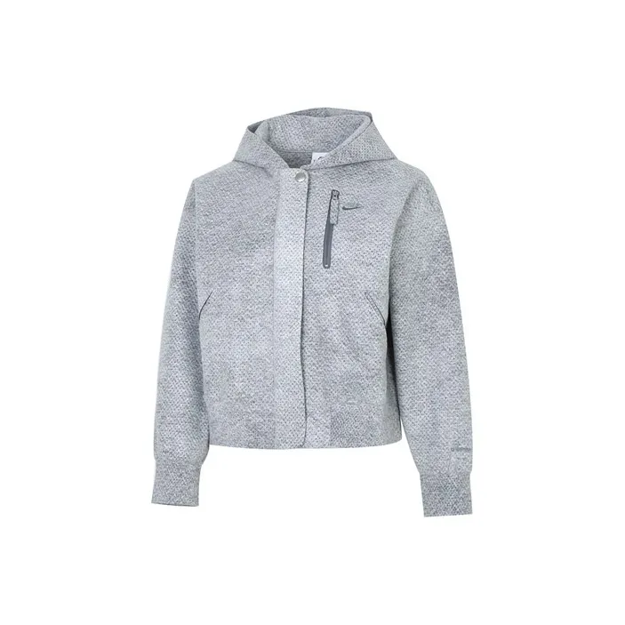 NIKE Серый Женские Короткие Пальто