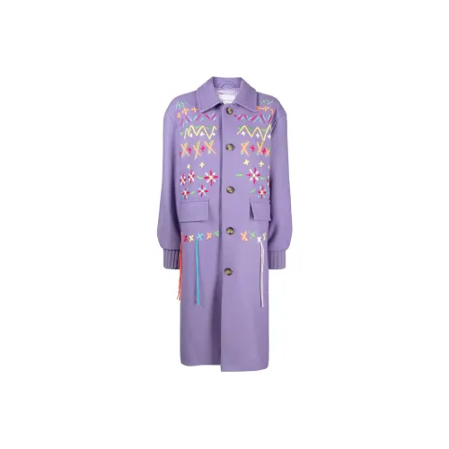 Mira Mikati Фиолетовое Женское Пальто