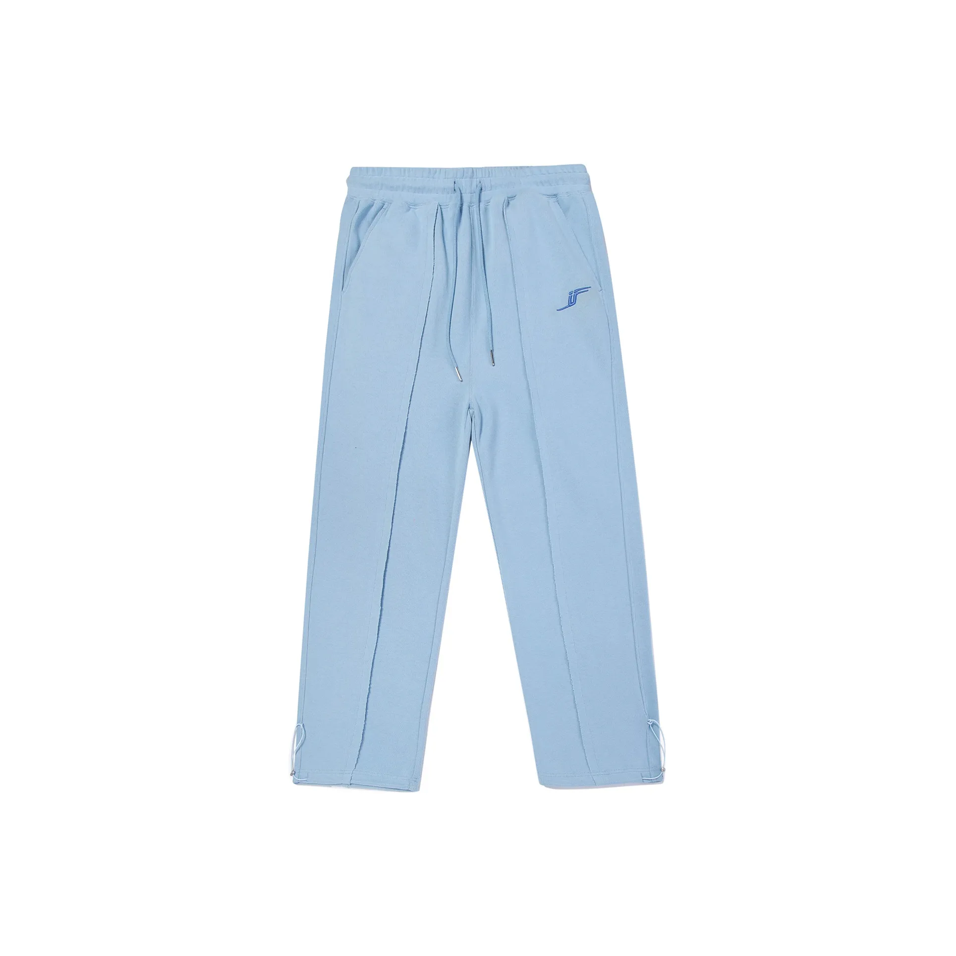 Guuka Straight Thickened Sports Pants Women's Light Blue