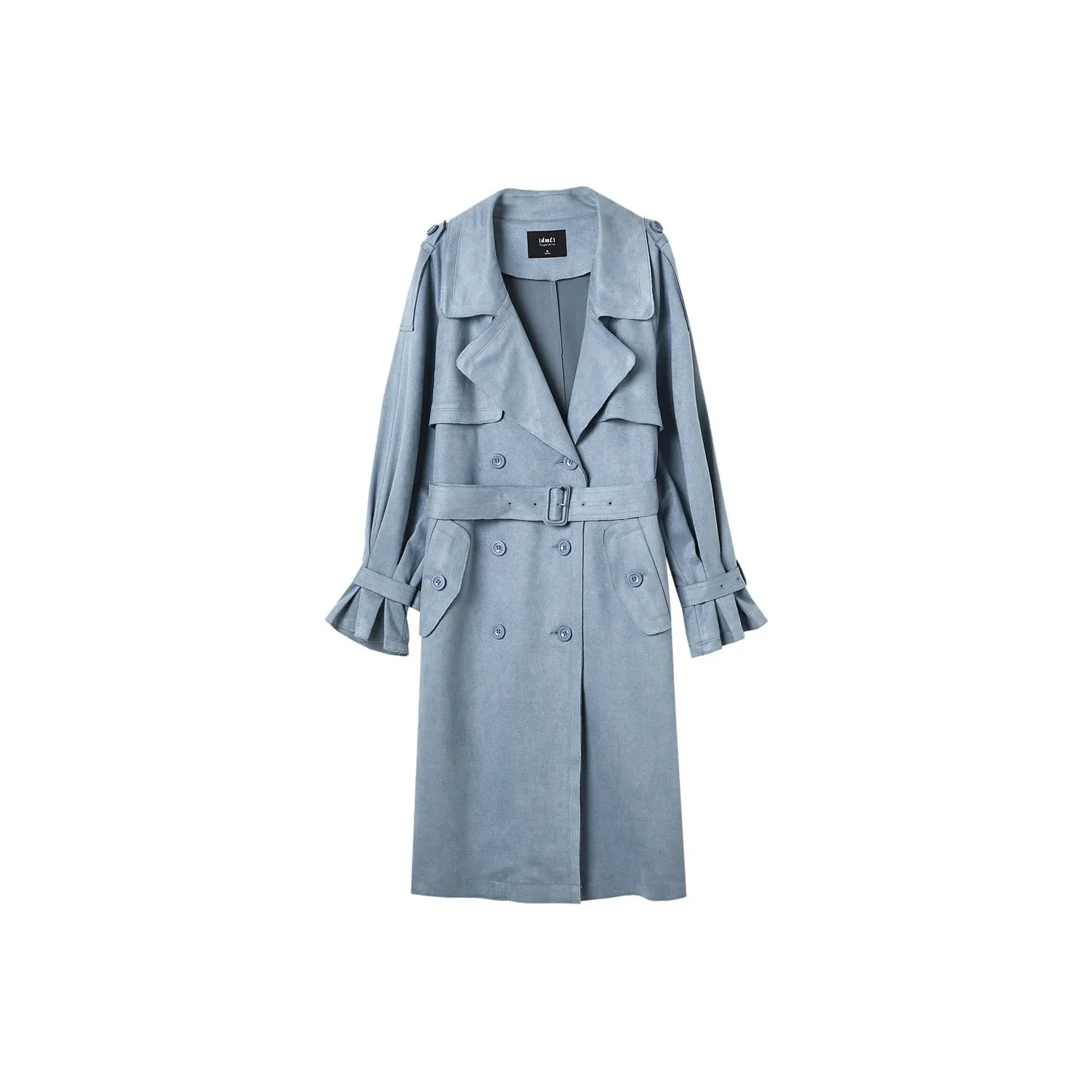 Dme Trench Coats Women's Bay Blue