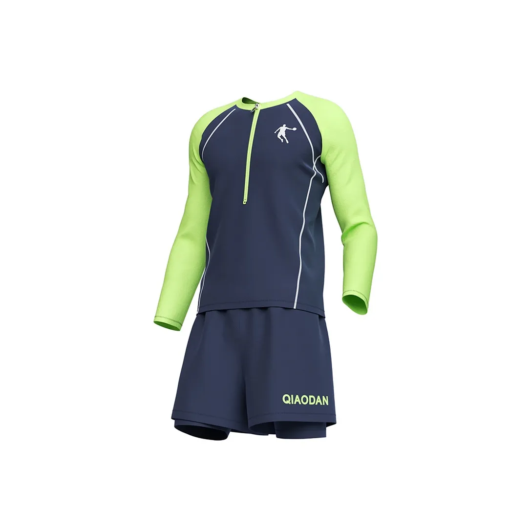 QIAODAN Темно-серый/Серебристо-зеленый Мужской Мужские купальники