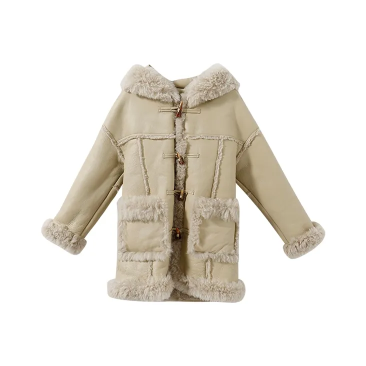 YUMOMO STAR Мех Женские Жасмин Молочно-чайный