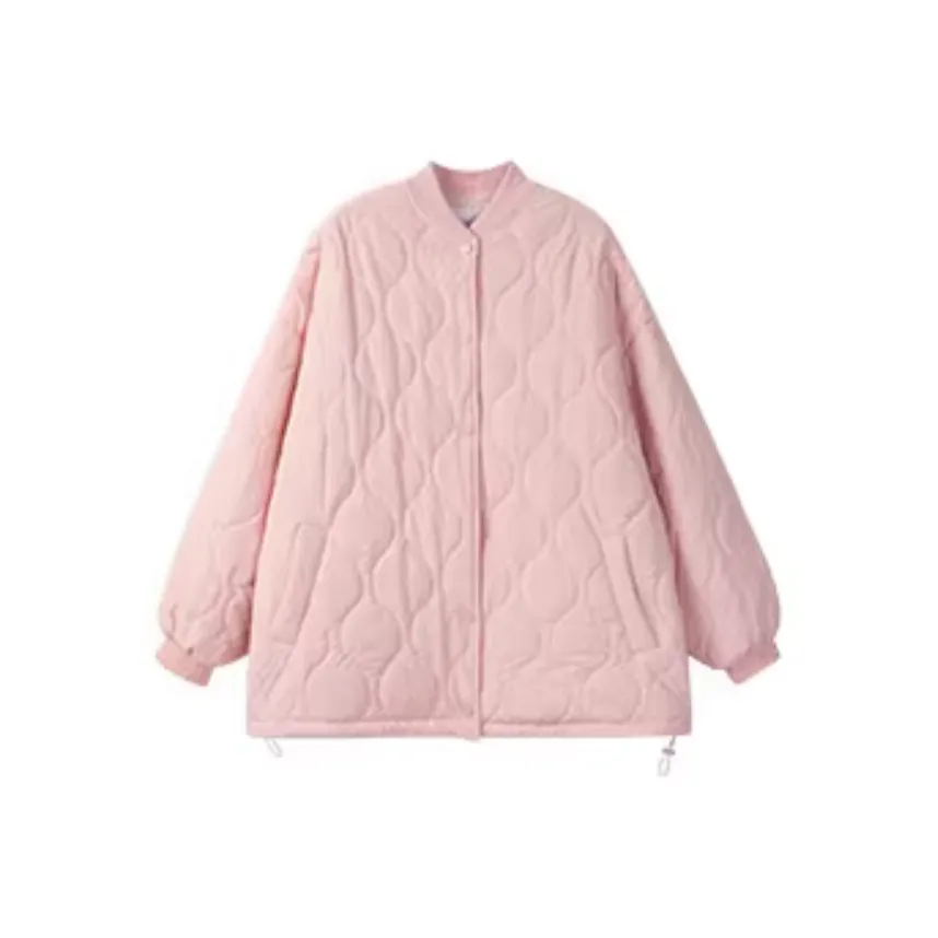 ONE PASS STUDIO Хлопковый пуховик женский светло-фиолетовый