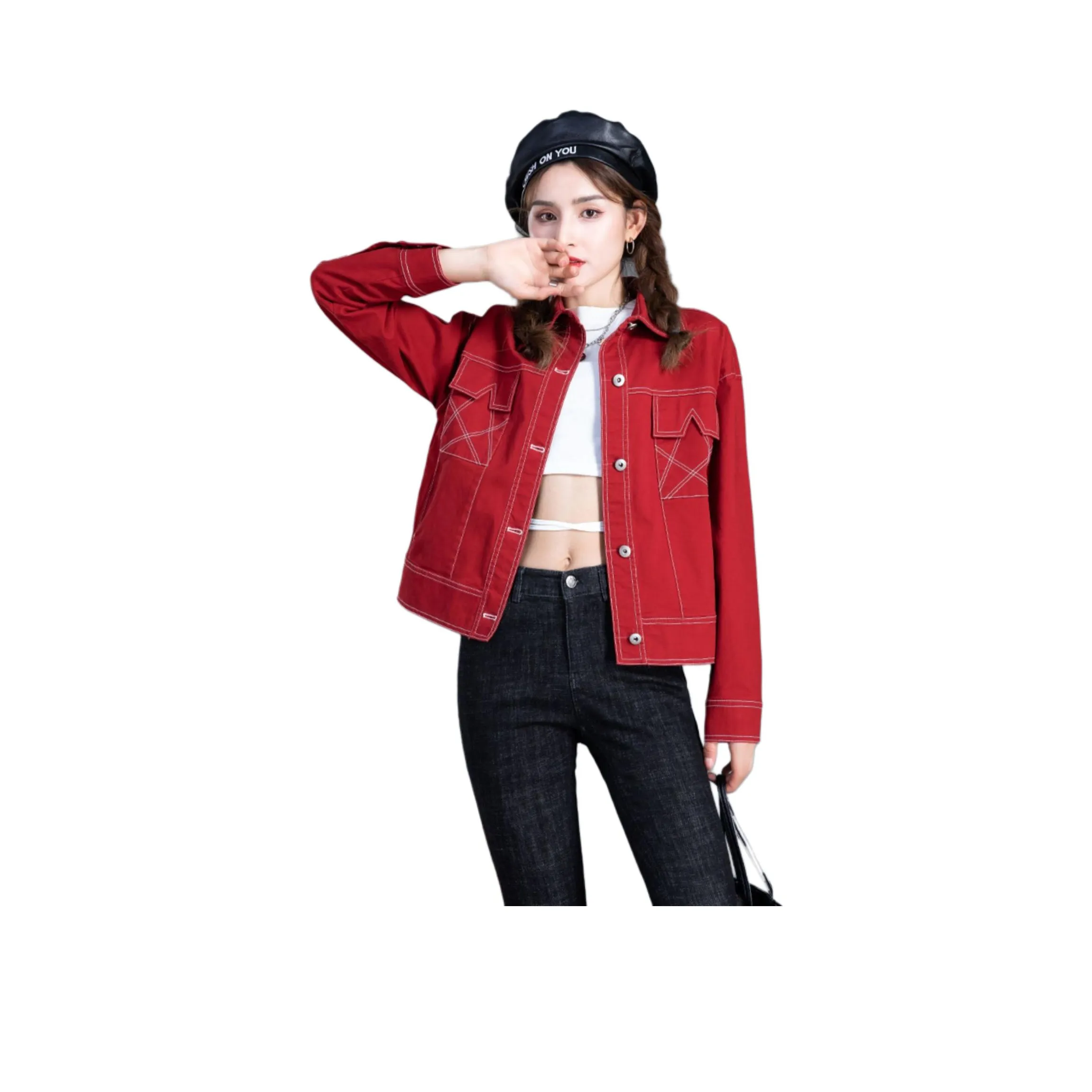You Cow Me Pants Denim Jacket Women's