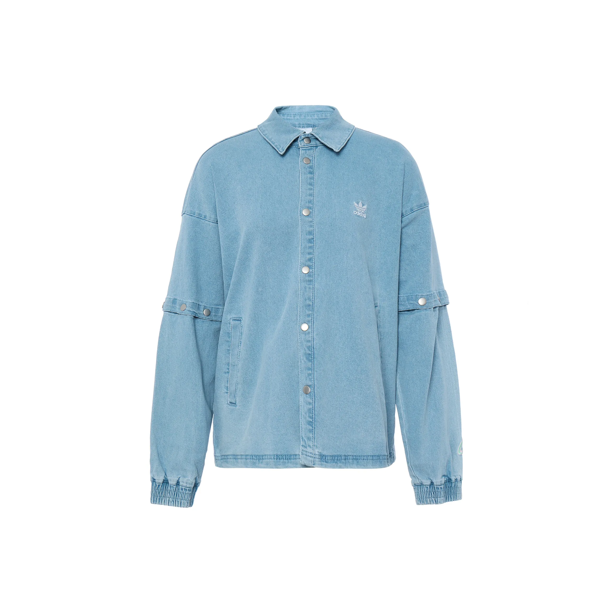 Adidas Originals Denim Jacket Women's Gray Blue