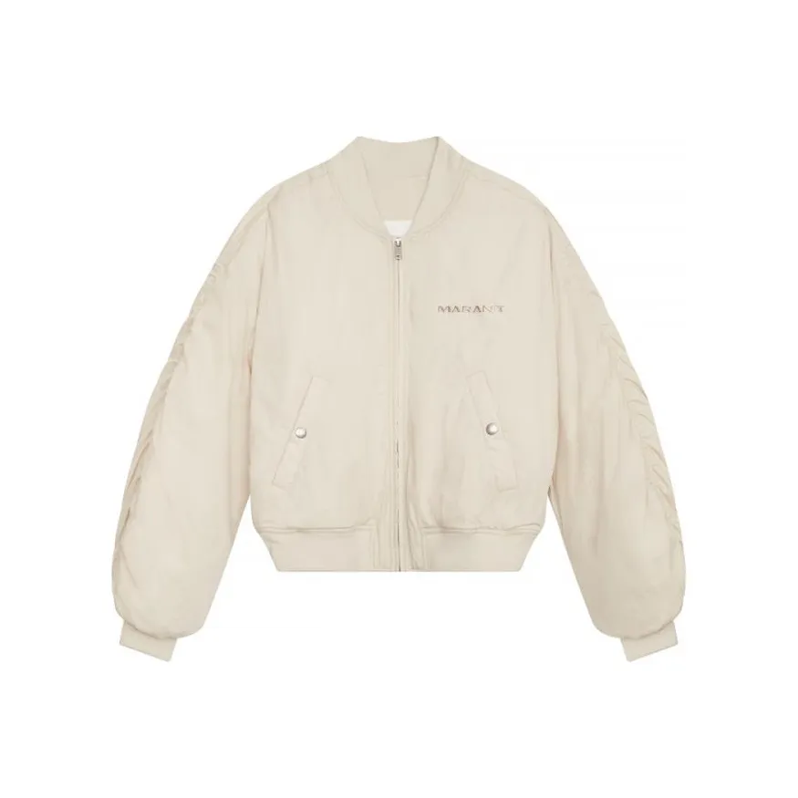 Hoodie Sweatjacket Statement SS24 Puffer Jacket Women's Beige