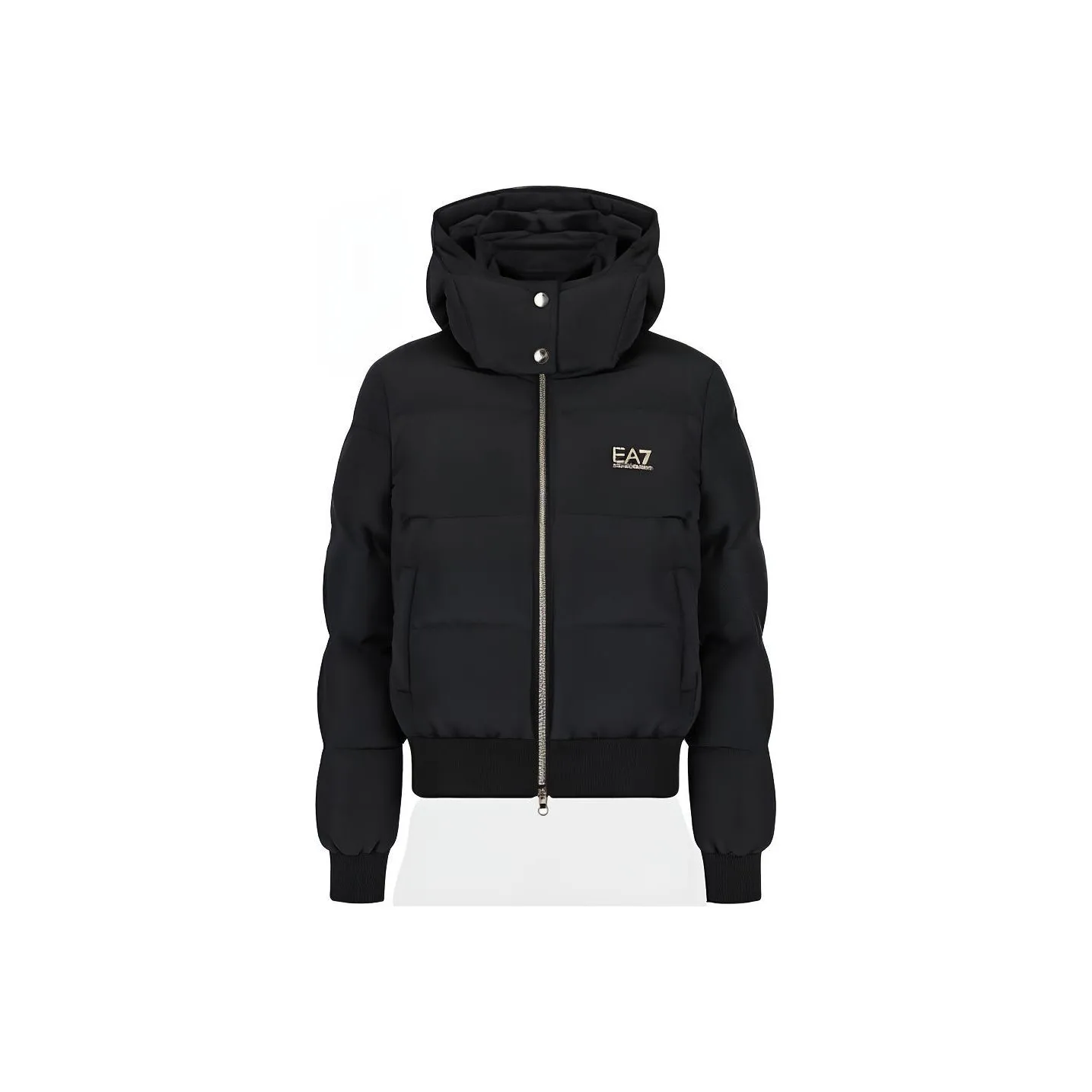 EMPORIO ARMANI EA7 Хлопковый пуховик женский черный