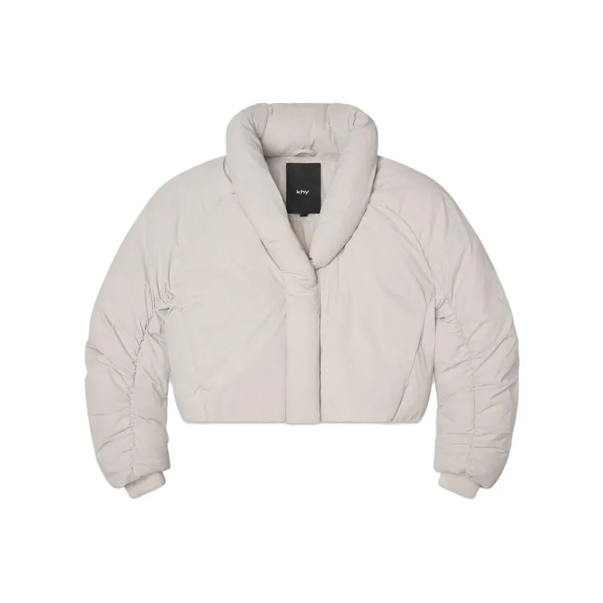 Khy DROP 002 Series Экрю Женские Объёмные Куртки (Пуфы)