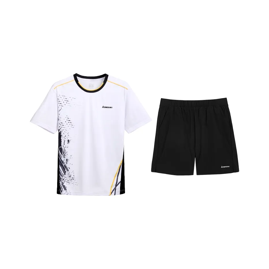 Kawasaki Match Clothing Collection Повседневная Спортивная Одежда Унисекс Черный Золото