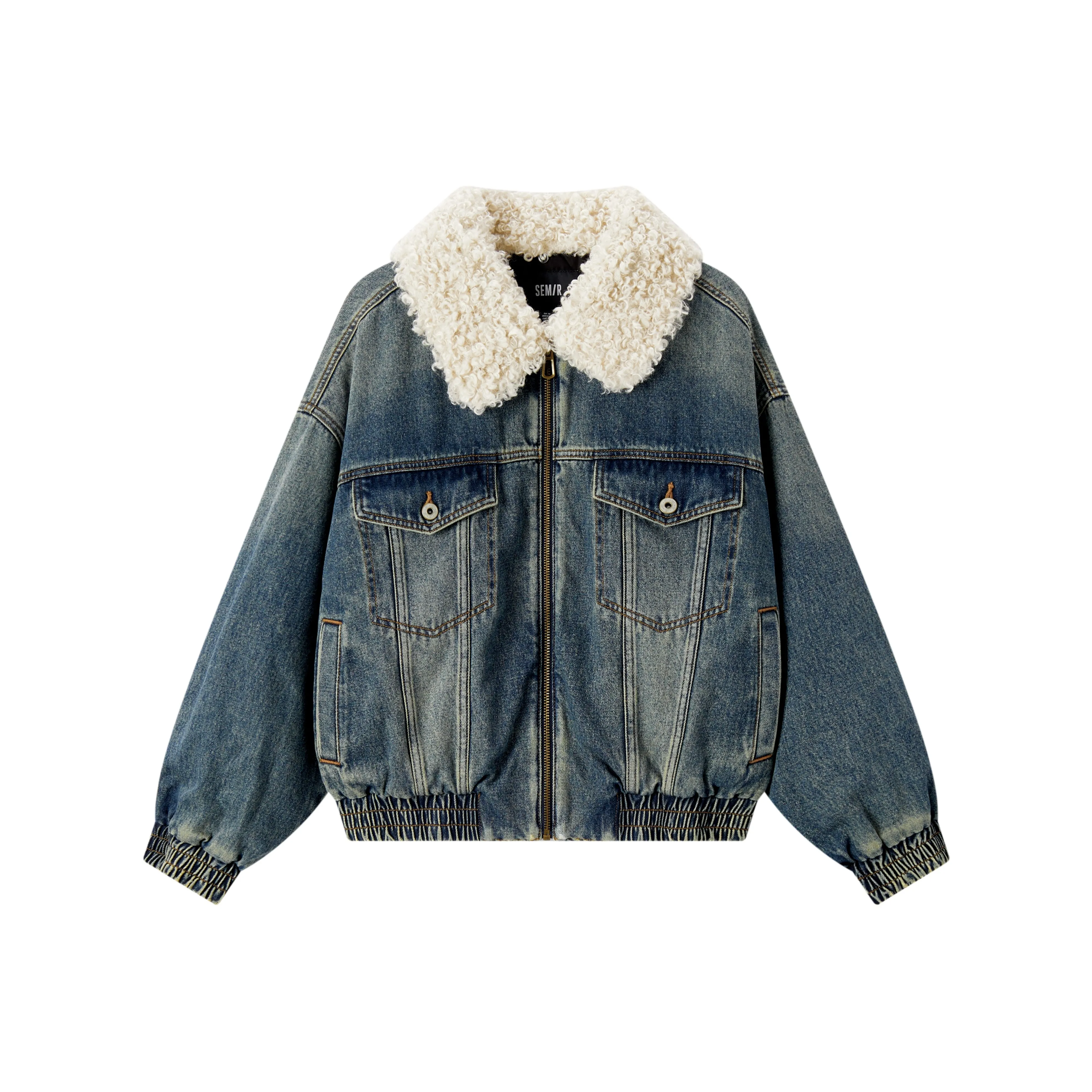 SEM R Denim Куртка Женская Denim Желтый Грязь 80325