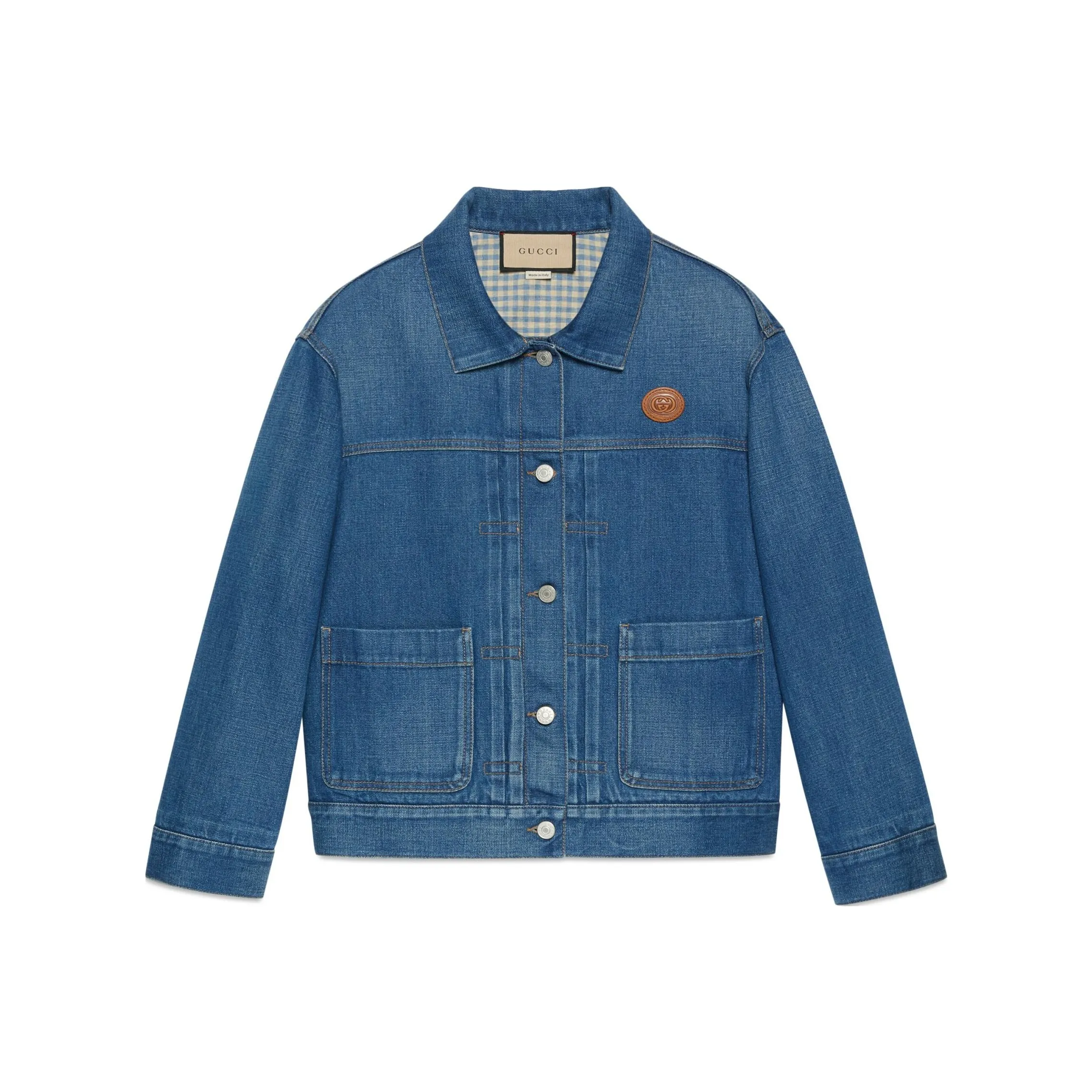 GUCCI Chinese New Year SS22 Denim Jacket Women's Blue