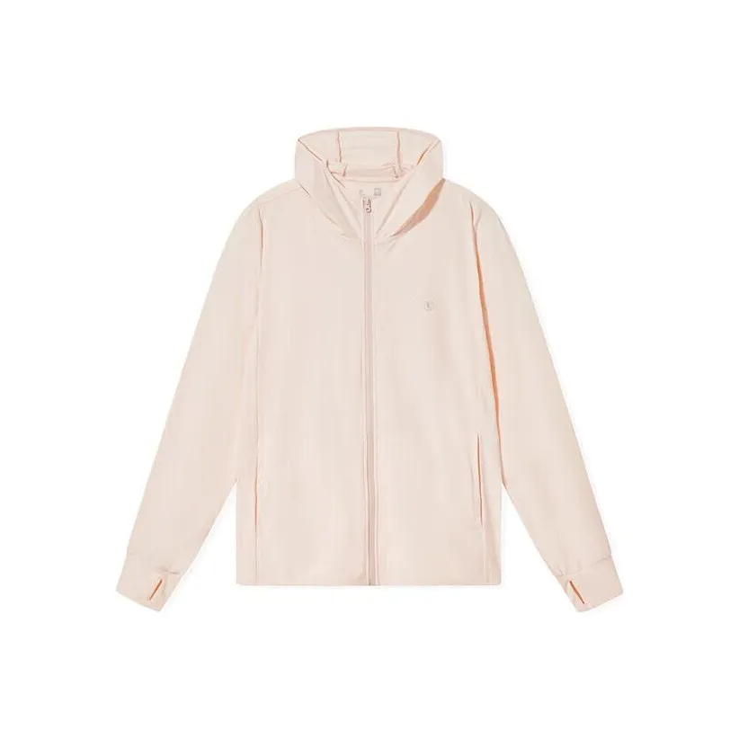 QIAODAN Ice Skin Sun Protection Clothing Women's Sheer Pink