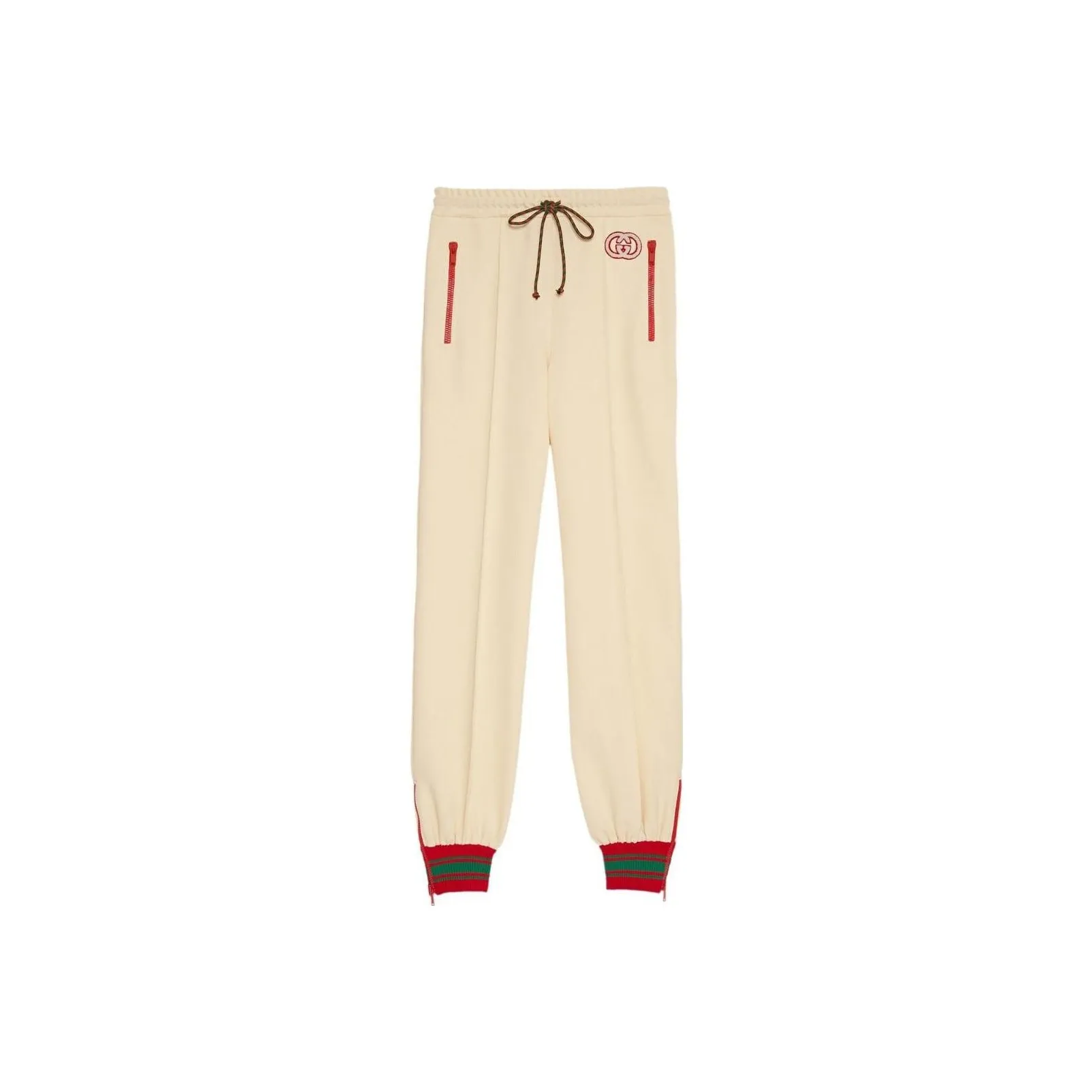 GUCCI SS23 Knitted Sweatpants Women's Cream White