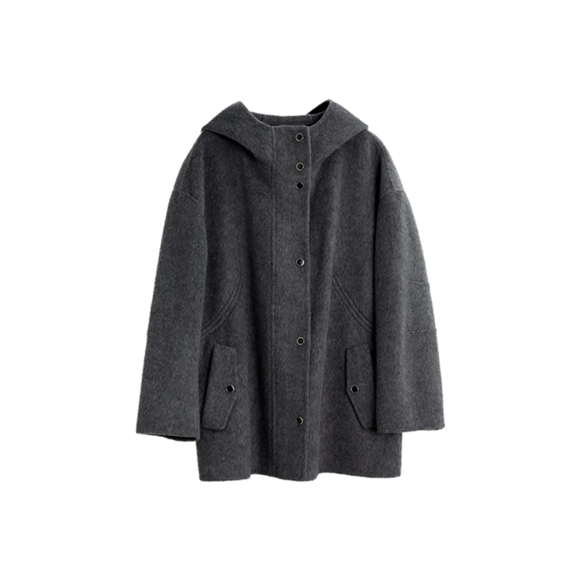 ELLE Темно-серый женский пальто