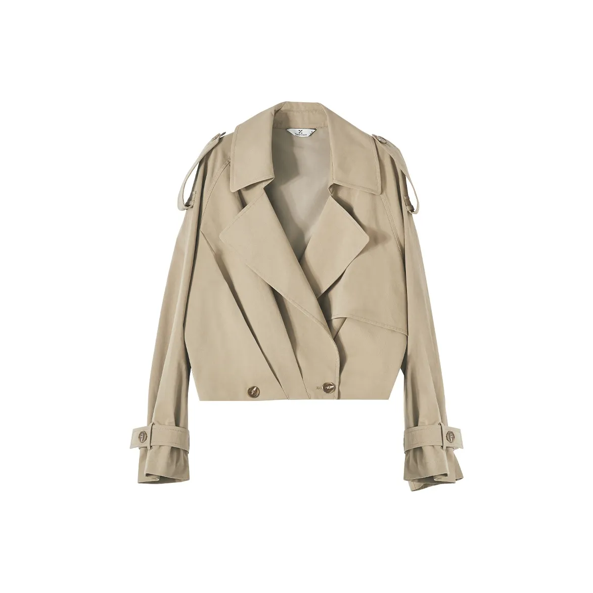 XIANGYING Тренчкот Женский Хаки