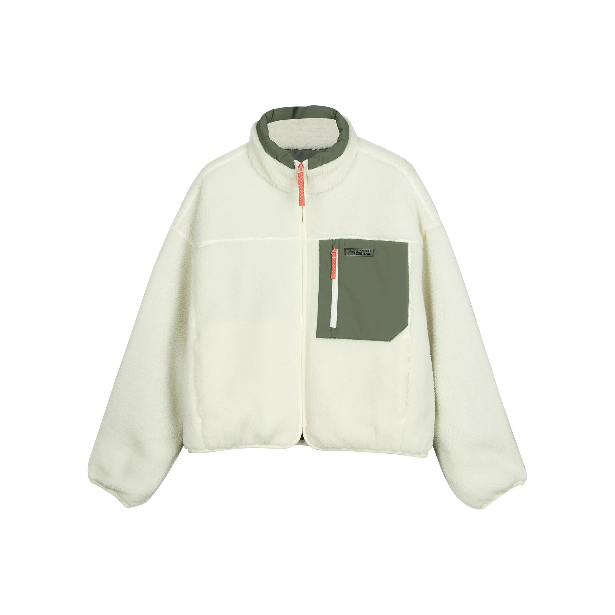 Skechers Мода Хлопковый пуховик Женский Тофу Белый