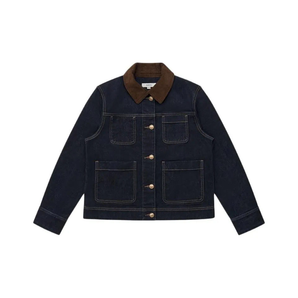 HAZZYS Denim Jacket Women's Dark Blue