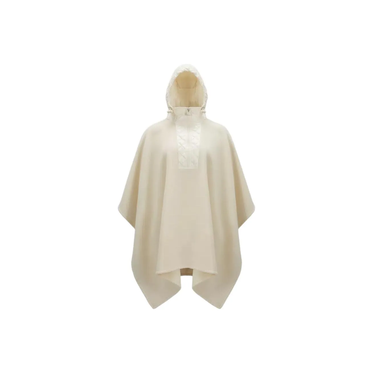 Moncler Logo Patch Hooded Cape