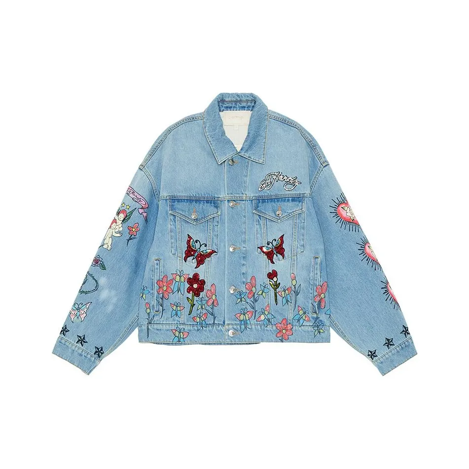 Ed Hardy FW23 Denim Jacket Women's Indigo