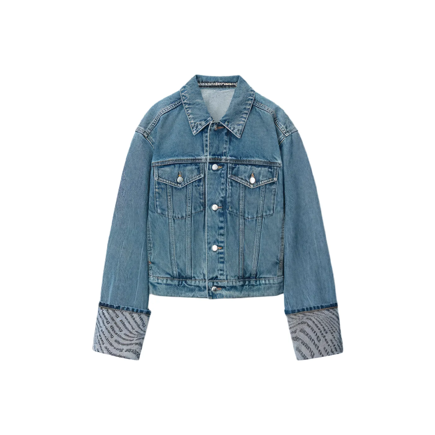 Alexander Wang Wave Cuff Trucker Jacket
