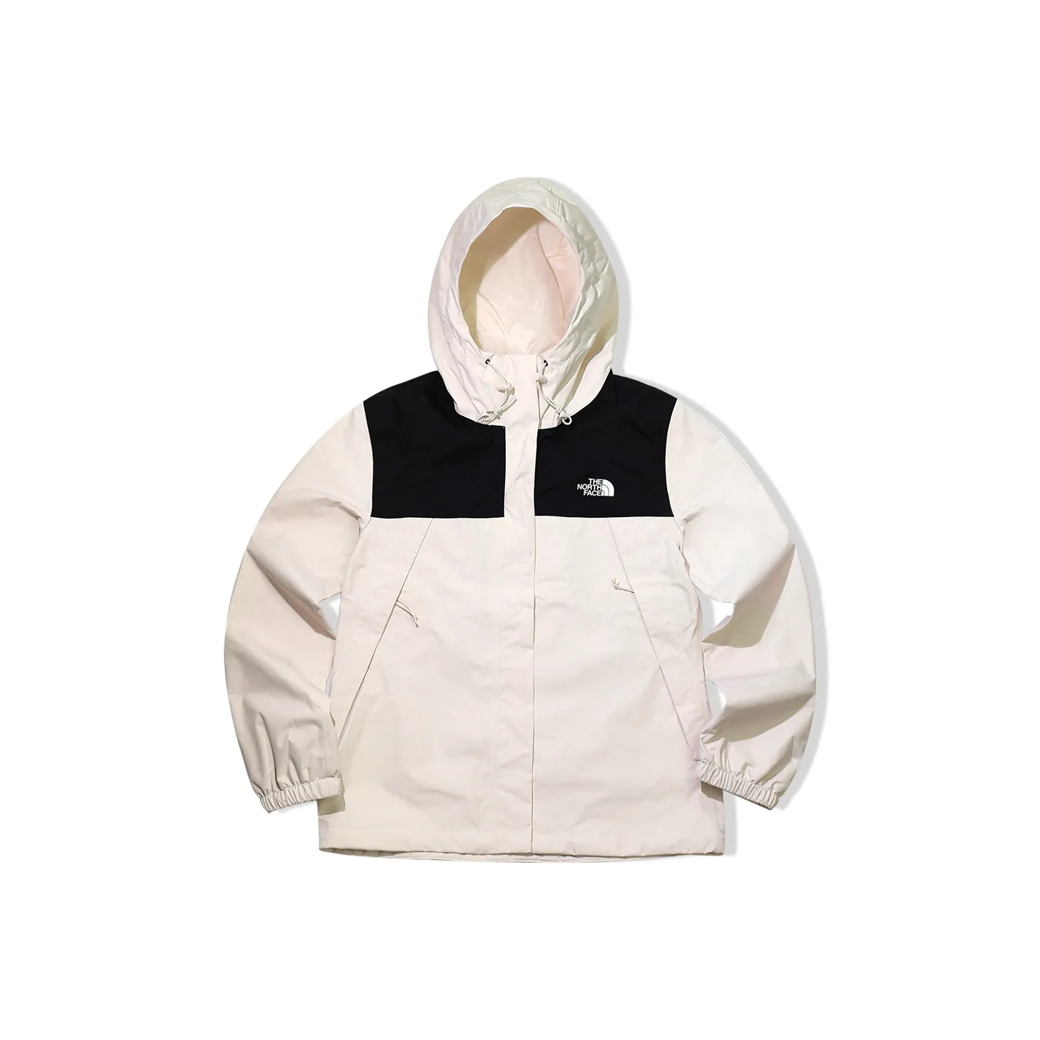 Lacoste Classic Fit Ribbed V Cotton Pullover Antora Windbreaker Jackets Women's Vintage White