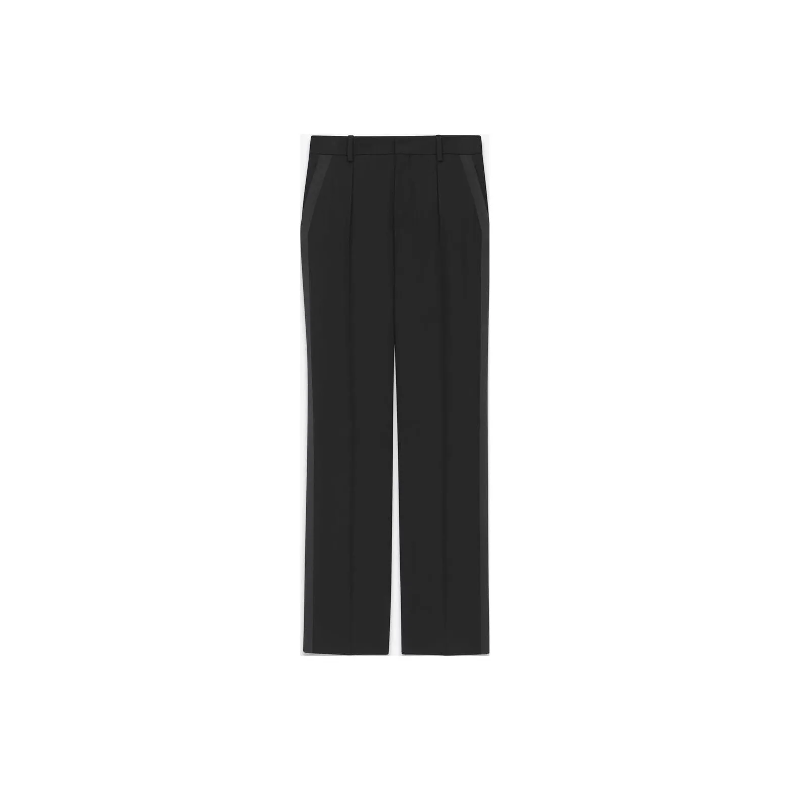 Saint Laurent strapless silk dress Weiß
