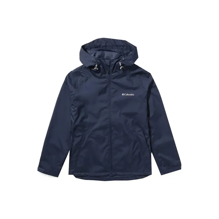 Columbia Водонепроницаемый Ветрозащитный Устойчивый к истиранию Ветровка Женские Синий