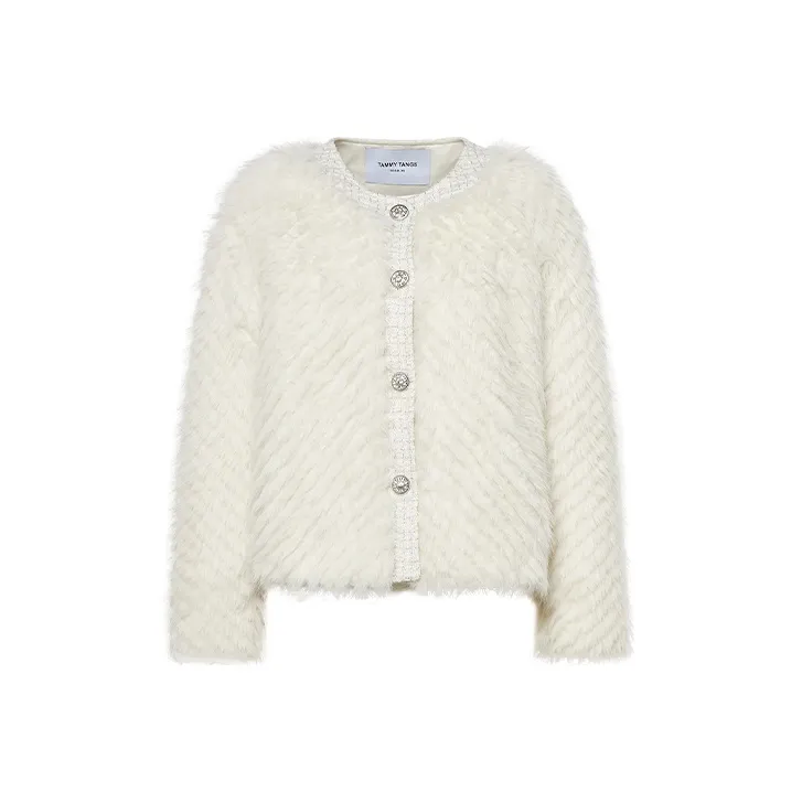 TAMMY TANGS Белый Женские Меховые изделия