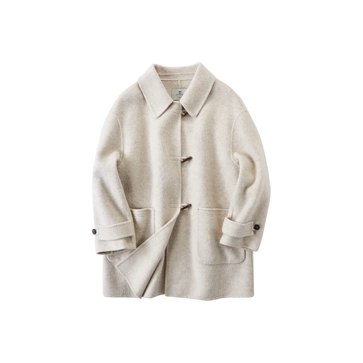 XIANGYING Coats Women's Beige