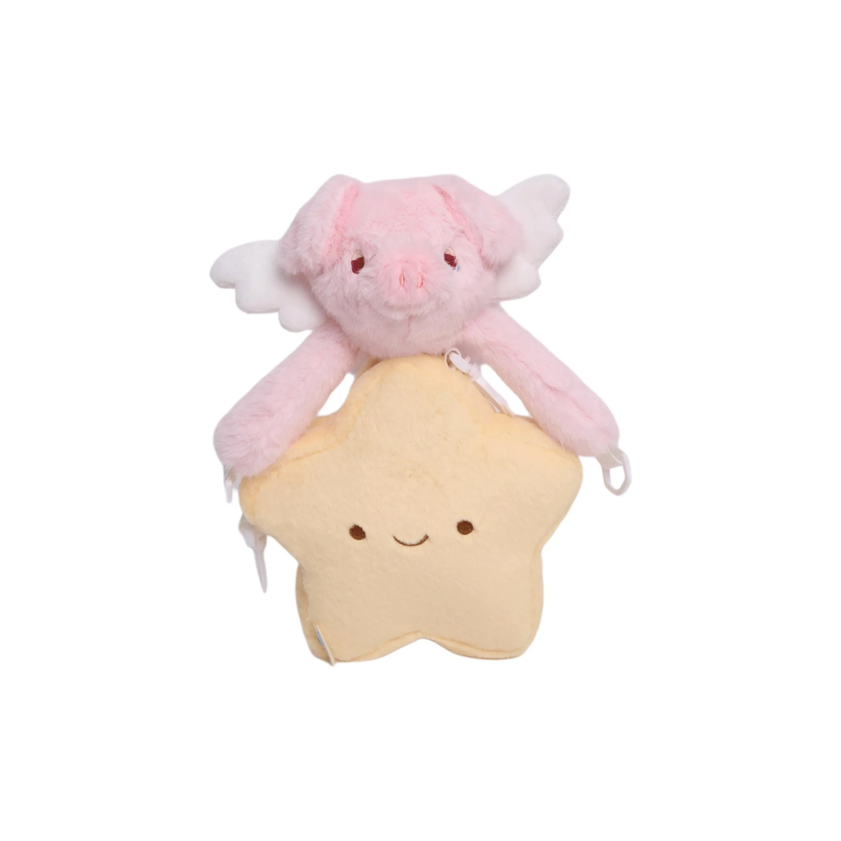 LUNA'S JOURNEY Плюшевая сумка через плечо женская светло-желтая