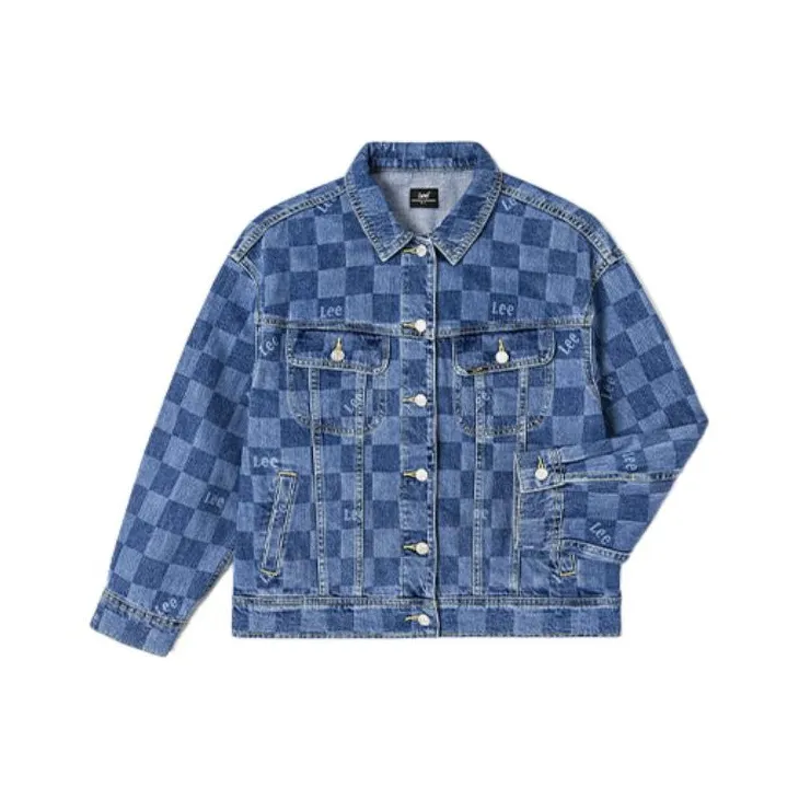 Lee Denim Куртка Женская Средняя Светло-Синяя