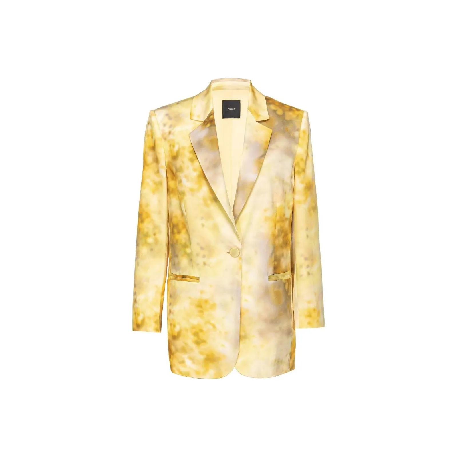 PINKO FW23 Бизнес-костюм Пальто Женское Желтое