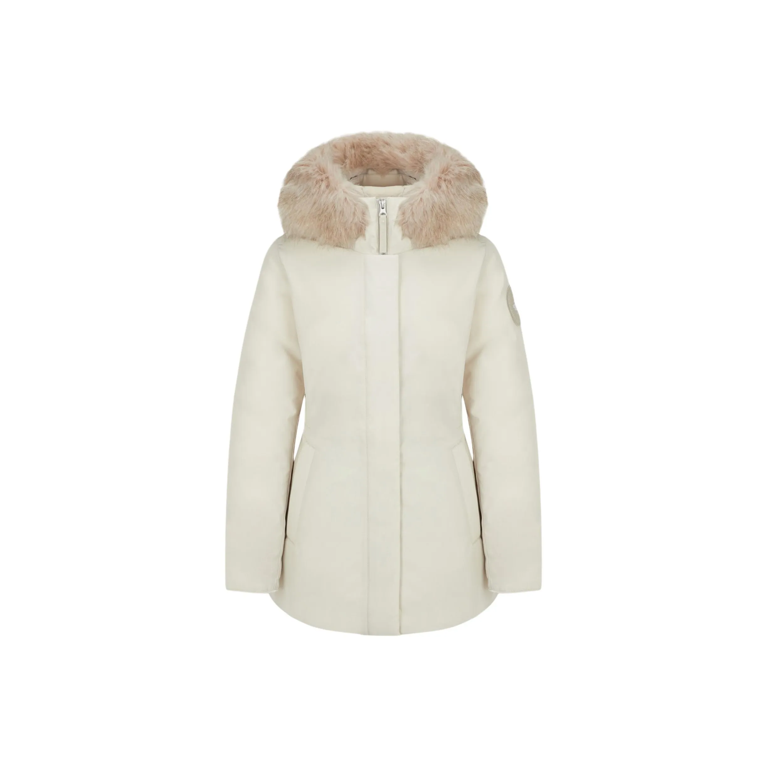 THE NORTH FACE Пуховик женский светлый бежевый