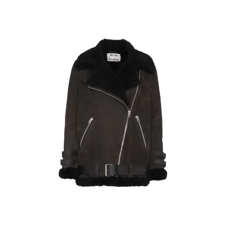 Acne Studios Leather Jackets Women's Black