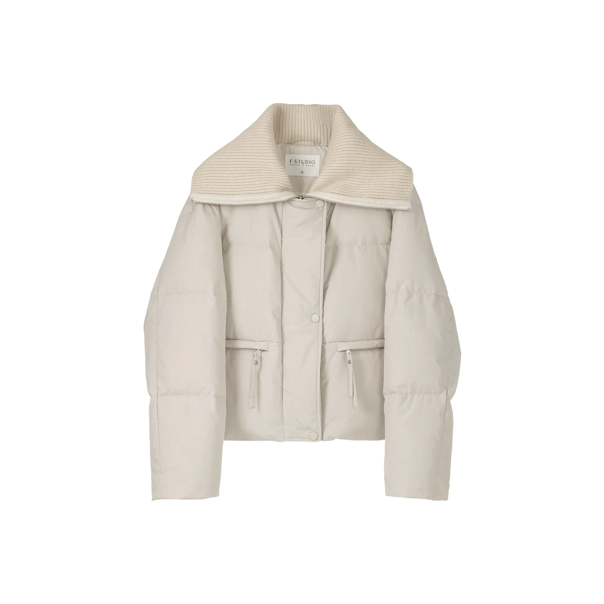 Fstudio Пуховик Женский Бежевый