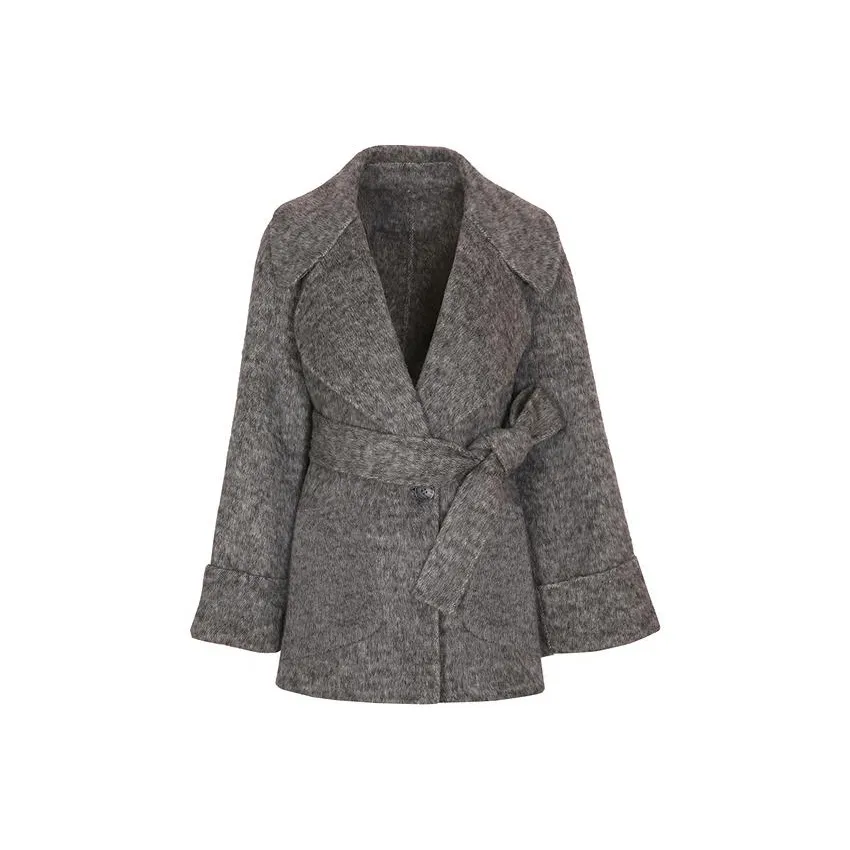 AIVEI Coats Women's Gray Pink/0500
