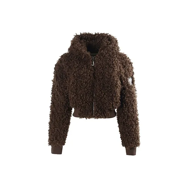 JYOSEI Вельвет Feel Куртка Женская Коричневая