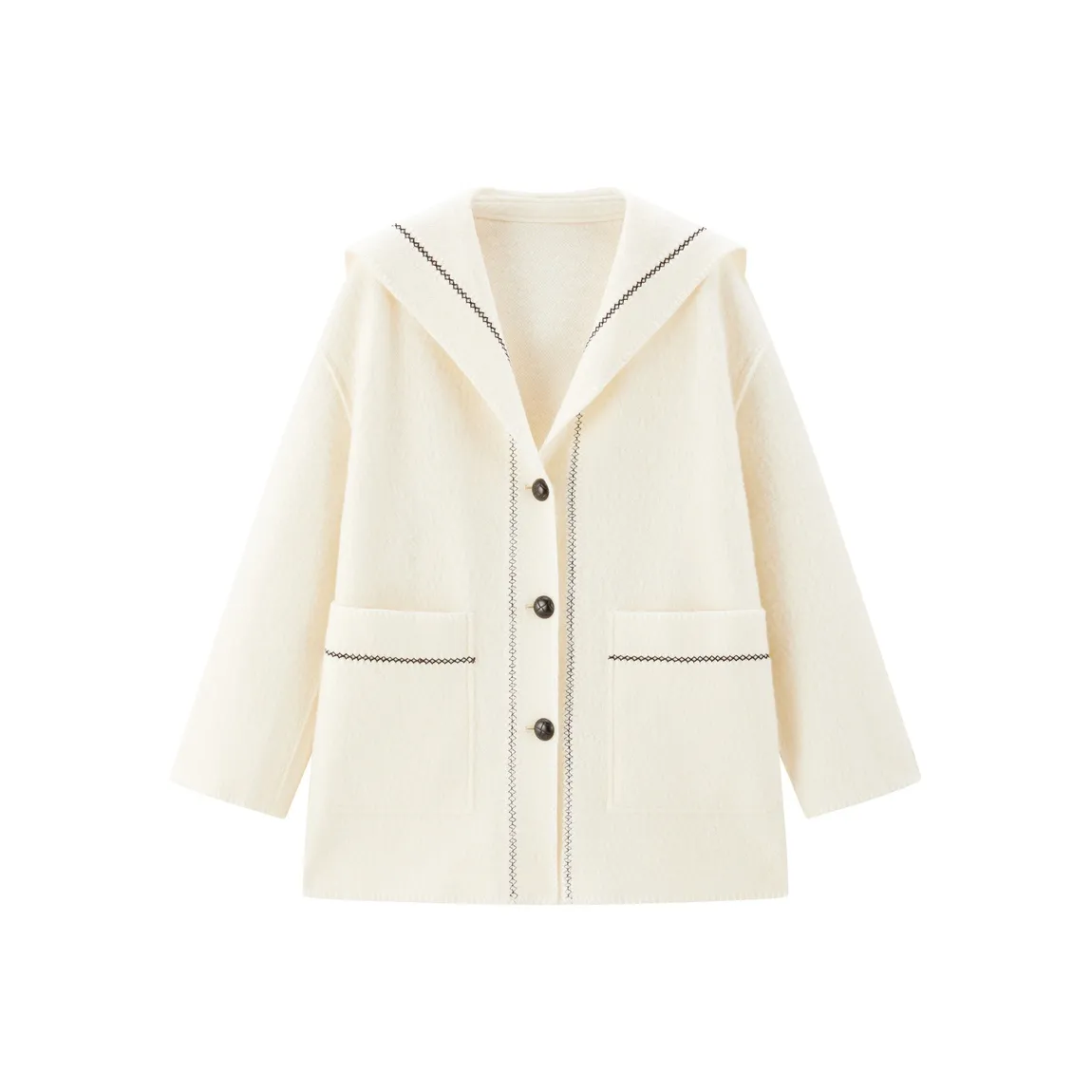 LEDIN Снежно-белое Женское пальто