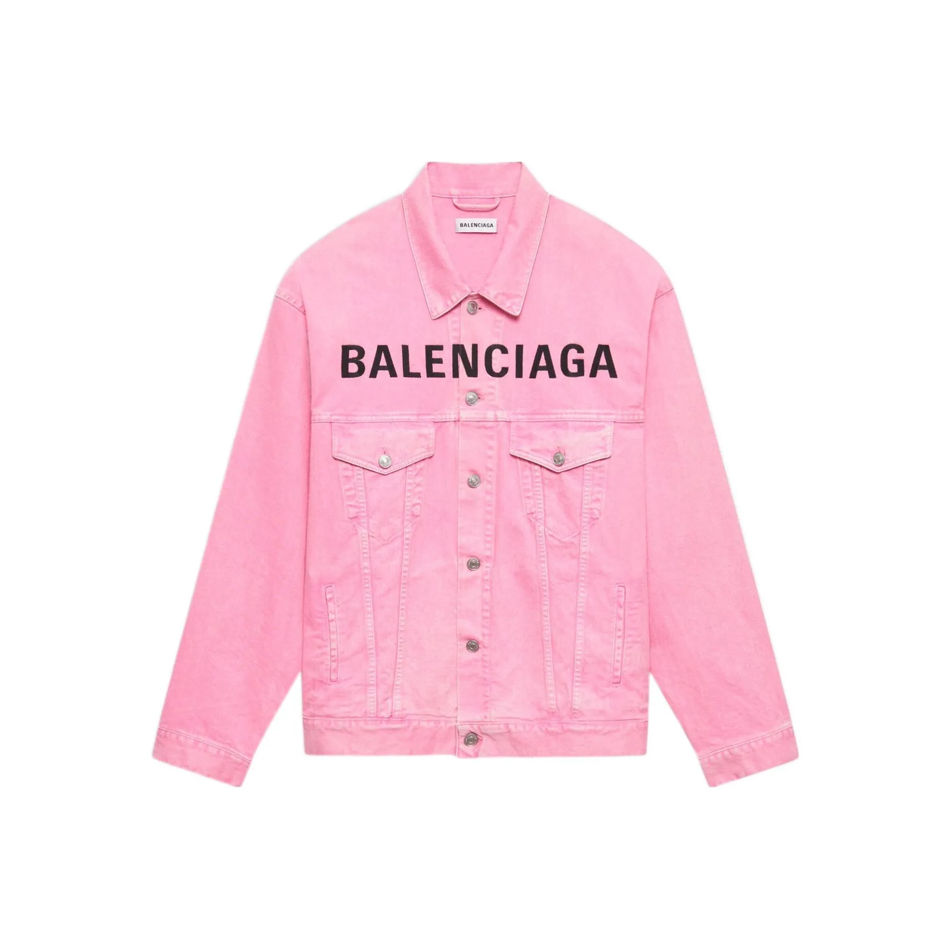 Balenciaga Denim Jacket Women's Pink