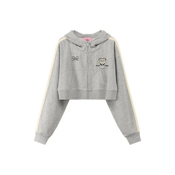 CHUU Cropped Coat Women's Light Gray CHUU Укороченное пальто женское светло-серое