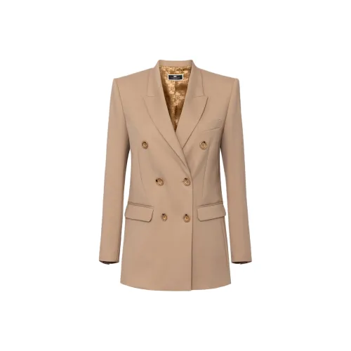Elisabetta Franchi Бежевый Женские Офисные Костюмы