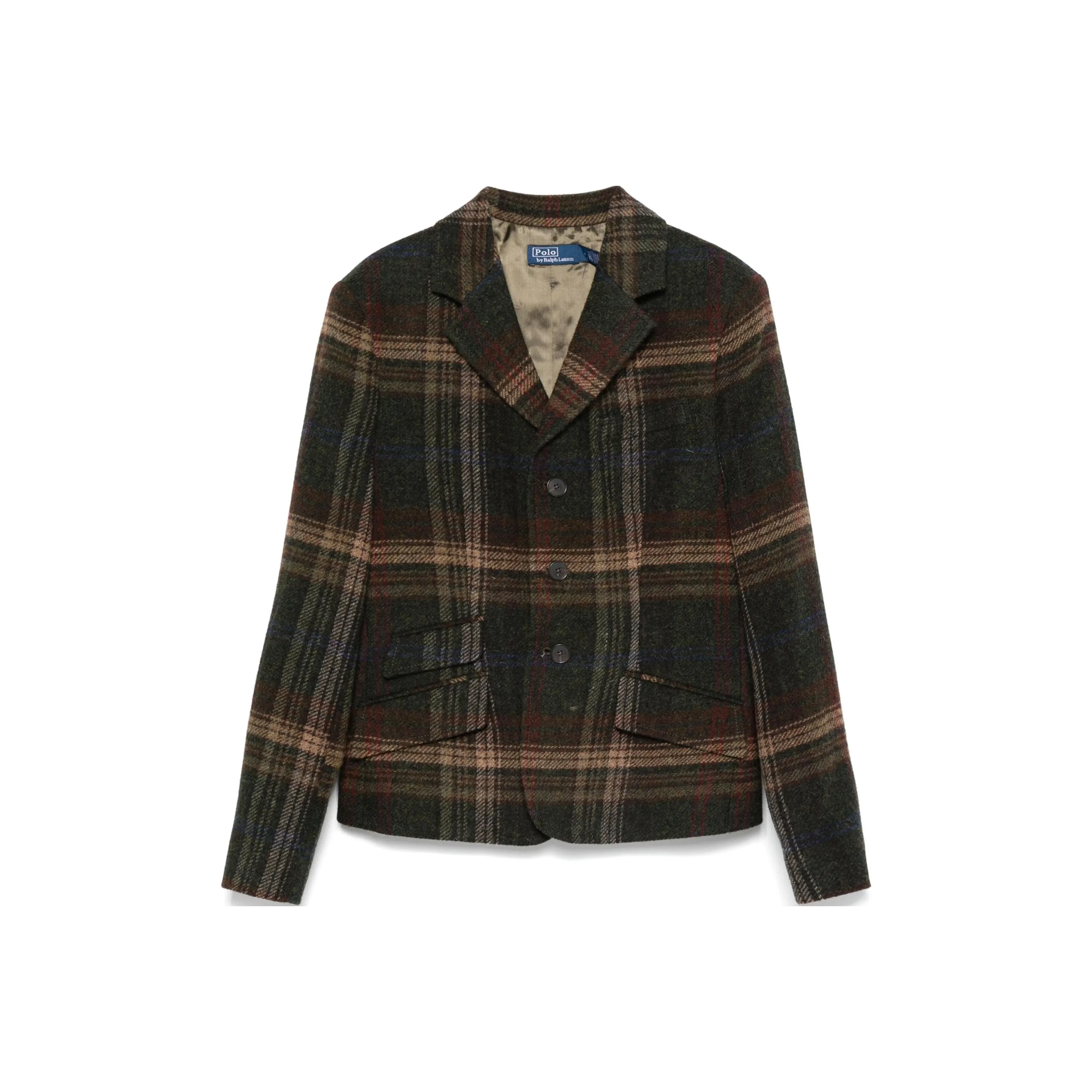 Polo Ralph Lauren Plaid Single Breasted Blazer