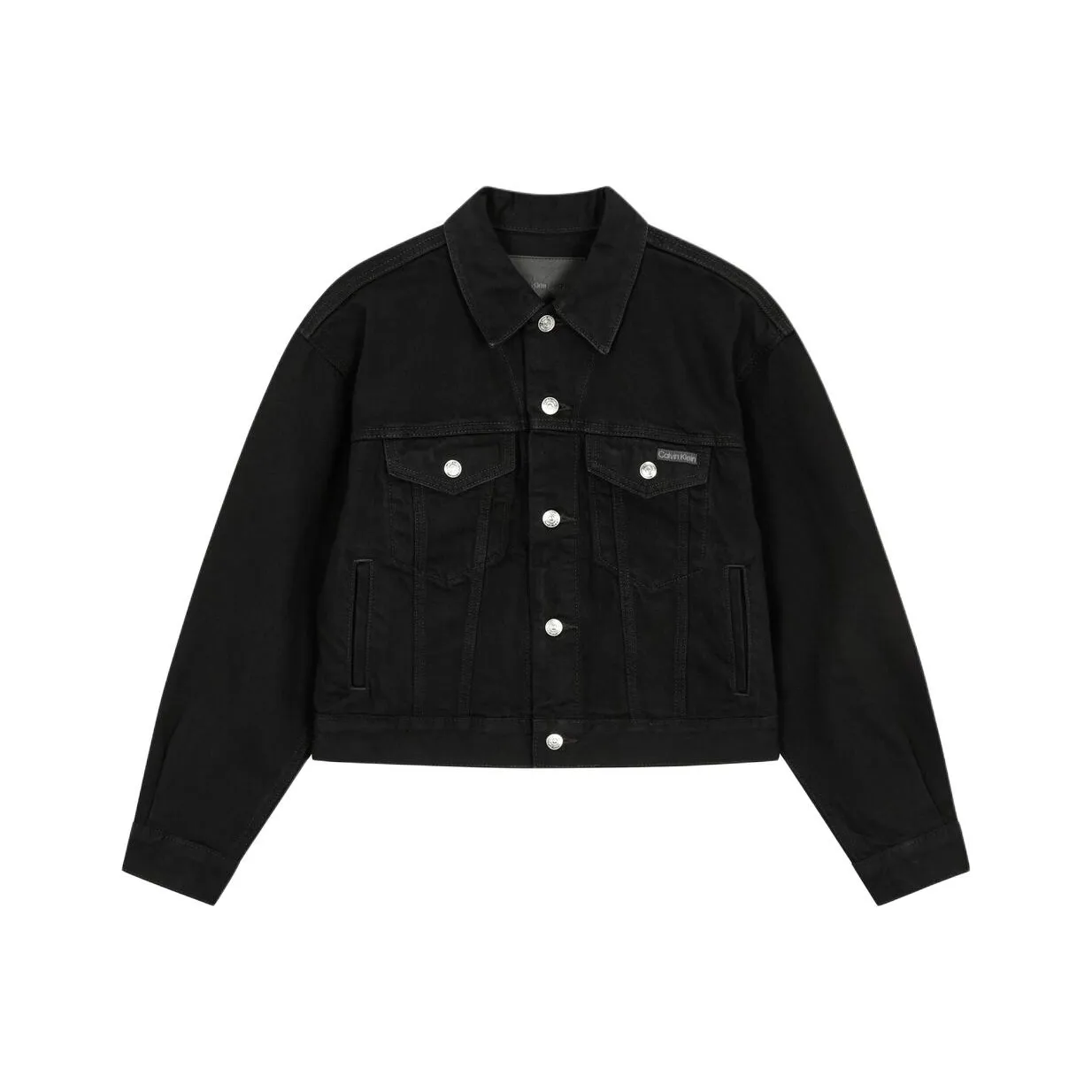 CALVIN KLEIN Denim Jacket Women's Black