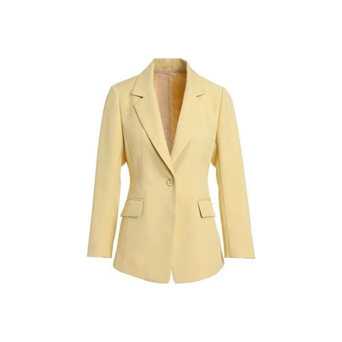 QIAOWANNI Business Suit Women's Morning Light Yellow